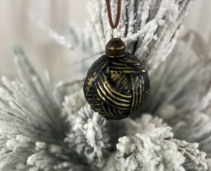 Chocolate Swirl Ornament 2.3x2.3in