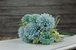 Blue Chrysanthemum Ball Pick 12in