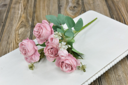 Pink Rose Bouquet 12in