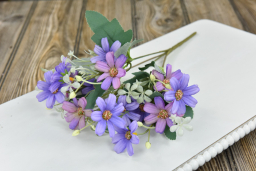 lavendar Star Flower Pick 13in