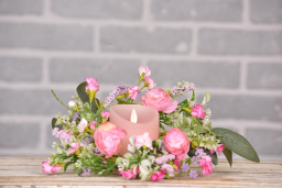 Peony Patch 6.5in Candle Ring