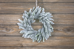 Frosted Spruce 12in Wreath