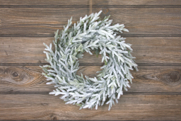 Snowy Pine 12in Wreath