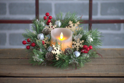 Sleigh Bells 4.5in Candle Ring
