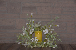 Misty Morning Candle Ring 4.5in
