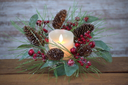 Jingle Berry 4.5in Candle Ring