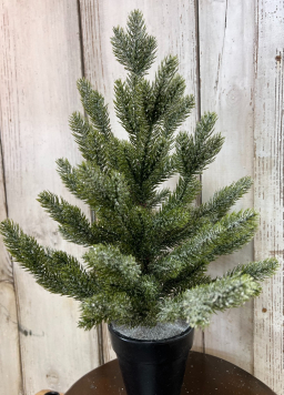 Small Frosted Spruce Tree 18in