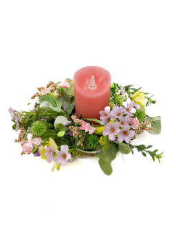 Buttercup Wildflowers 6.5in Candle Ring