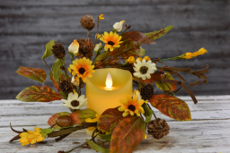 Autumn Aster 4.5in Candle Ring