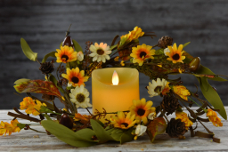 Autumn Aster 6.5in Candle Ring