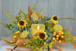 Autumn Yarrow 6.5in Candle Ring