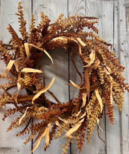 Amber Harvest Thyme Wreath