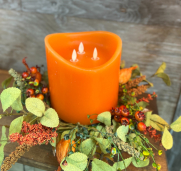 Autumn Cheer Candle Ring 6.5in