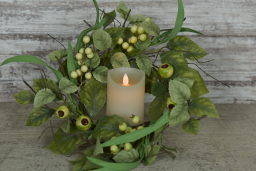 Berry Herb 6.5in Candle Ring
