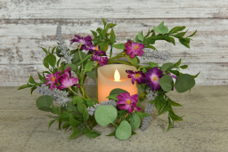 Blooming Aster 4.5in Candle Ring