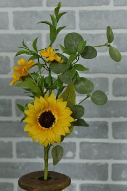 Sunflower Garden 18in Pick