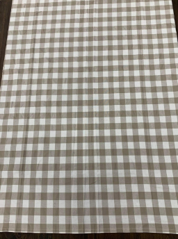 Brown Check Table Cloth 54x54in
