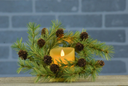 Holiday Pine 4.5in Candle Ring