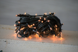 20 Bulb Primitive RICE String Lights 5ft Green Cord - Steady On