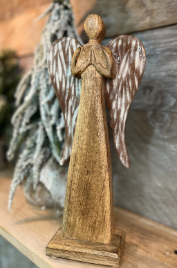 Angel With Striated Wings 13x6in