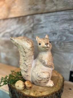 Hamsy The Ceramic Squirrel 7.5in