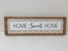 Home Sweet Home Metal Sign 20x6in