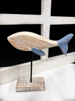 Wooden Fish Stand 7x10in