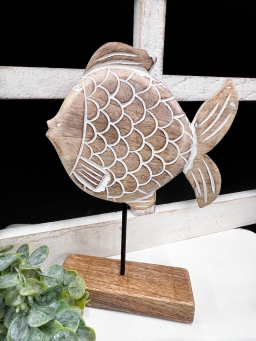 Natural Fish Stand 8x8in