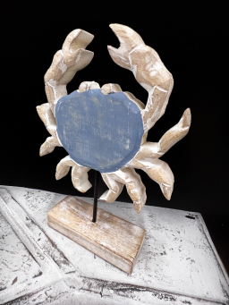 Wooden Crab Stand 7x10in