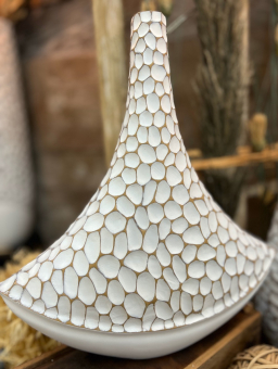 Ridged Bulb Vase 14in