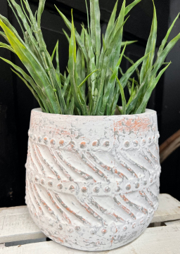 Swirl Vase 7.5x6in