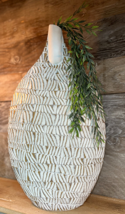 Flat Textured Vase  22in