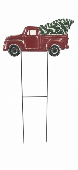 Red Truck Stake 13x24in