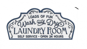 Laundry Room Sign 30x14in