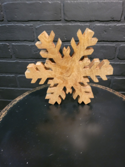 Natural Snowflake 6x6in