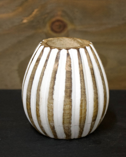 Mango Wood Vase 4x4x6in