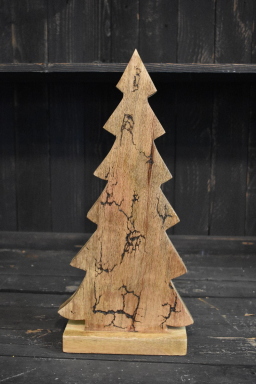 Crackle Wooden Tree 8x17in