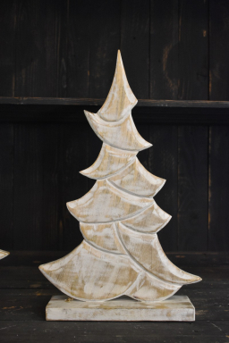 Distressed White Mangowood Tree 19x32in