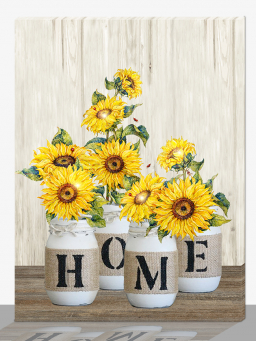 Sunflower Home Canvas Print 12x16in