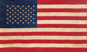 Primitive USA Flag 28in by 50in