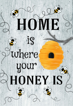 Honey Garden Flag 12in by 18in
