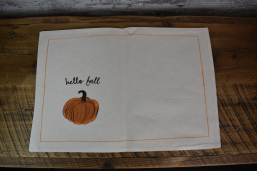 Hello Fall Placemat 13x19in