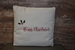 Merry Christmas Pillow 20x20in