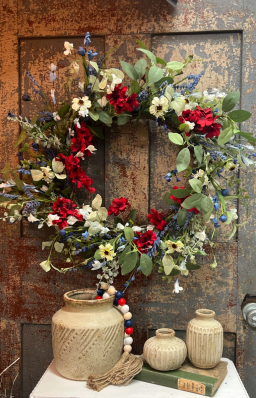 Freedom Flowers Wreath