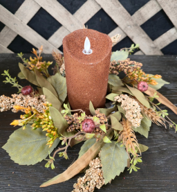 Wheat Berry 4.5in Candle Ring