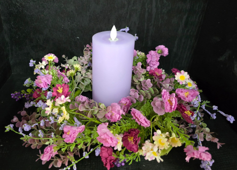 Mulberry Meadow 6.5in Candle Ring