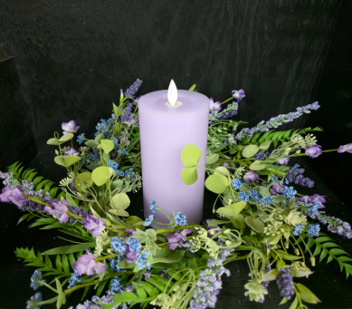 Violet Mist 6.5in Candle Ring