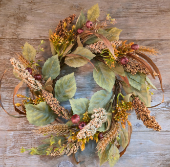 Wheat Berry 6.5in Candle Ring