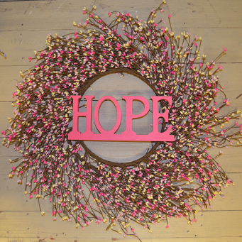 Bumpy Words HOPE PINK 4.5in