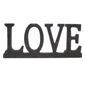 Bumpy Words LOVE 3-black 4.5in